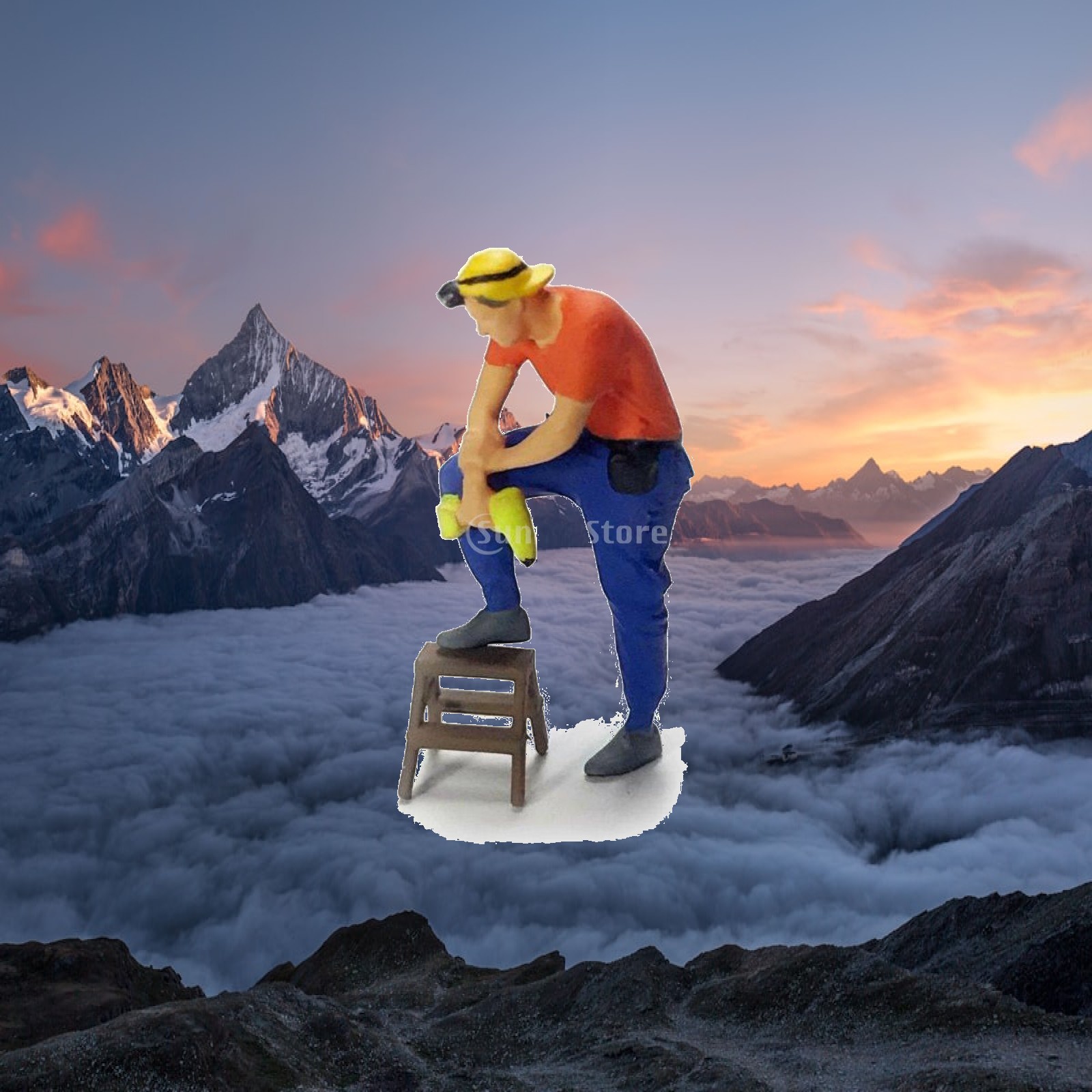 Resin Craft Workshop - Hand Crafted Resin Repairman Figure with