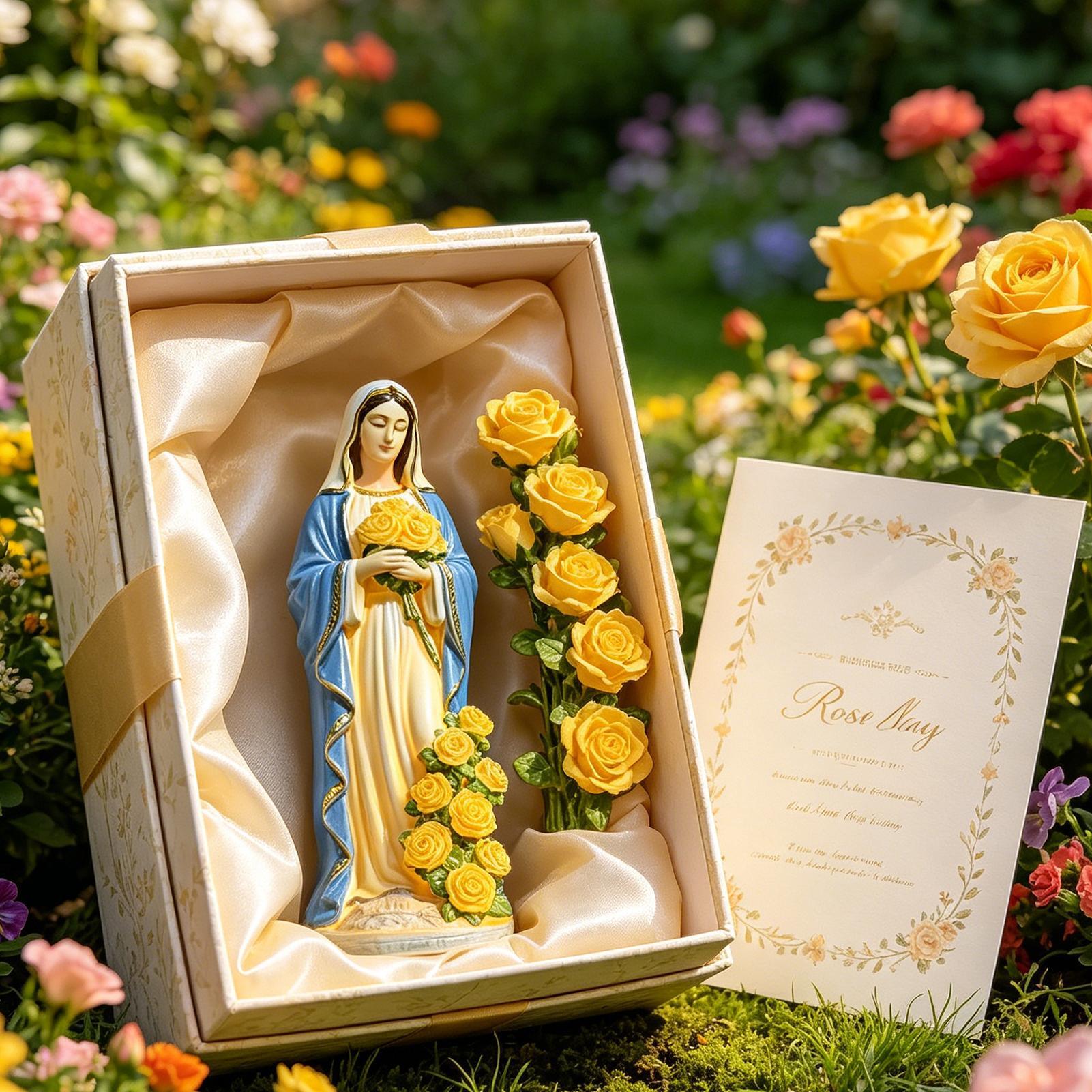 Crafting Resin - Virgin Mary Solar Statue Garden Decor