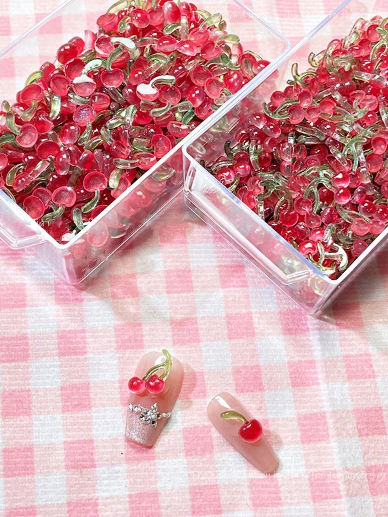 Crafting Resin - 20/40/50/100 PCS Sweet 3D Mini Cherry