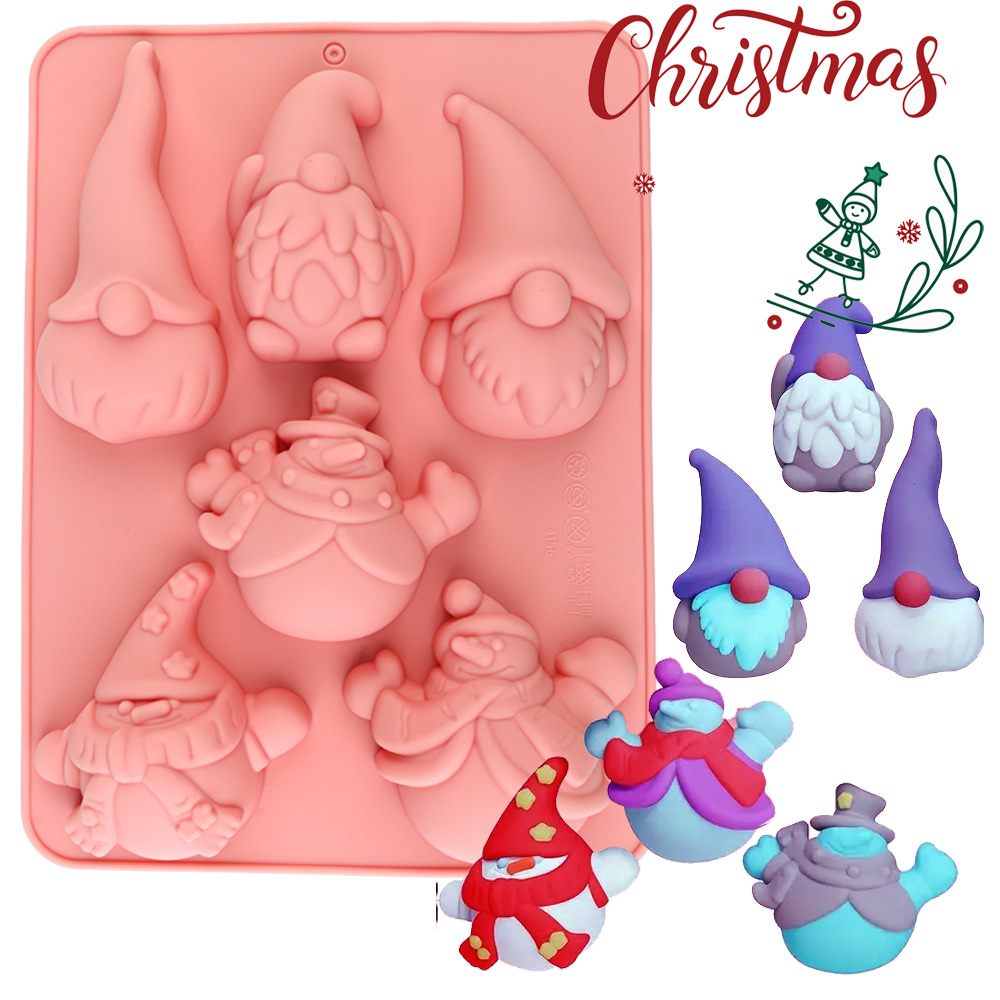 6-Cavity Christmas Gnome Cake  - огляд і ціна Resin Craft Ideas