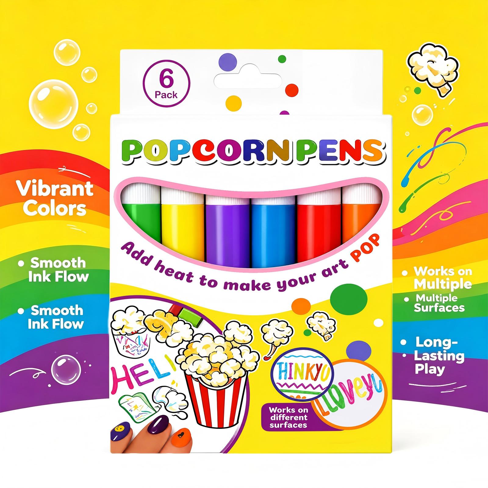 6PCS Popcorn Pens for DIY Craf - огляд і ціна Copic Marker Sketch