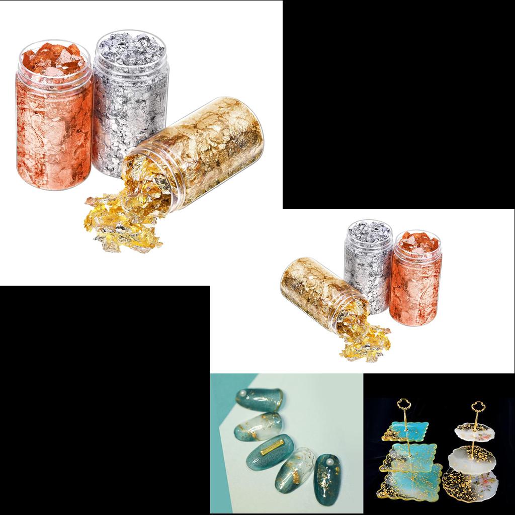6Pcs Gold Foil Flakes Paper Na - огляд і ціна Gold Foil Flakes