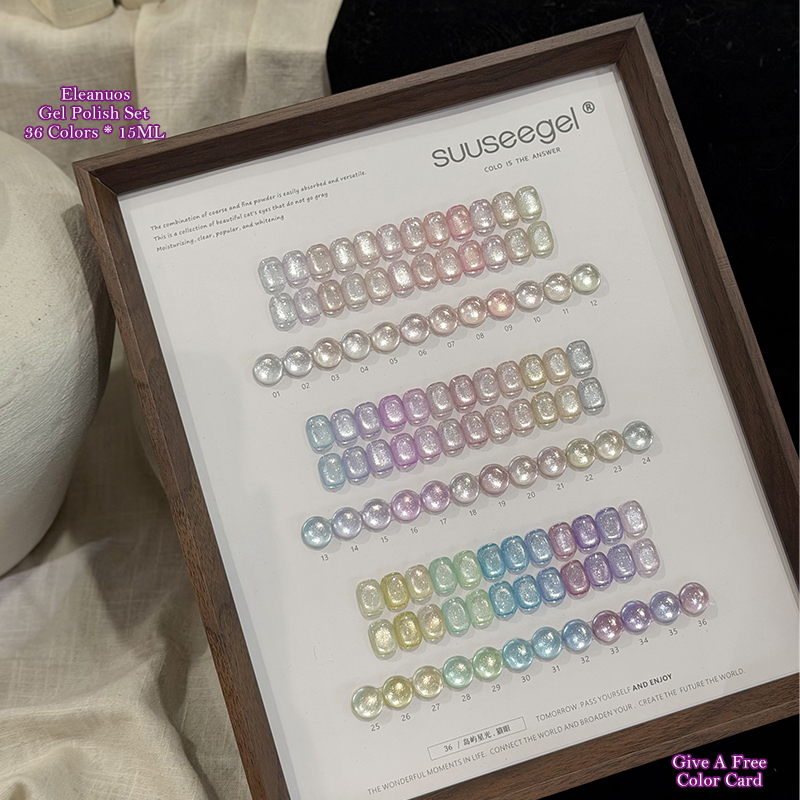 36 Colors Cat Eye Gel Polish S - огляд і ціна Resin Glitter Pack