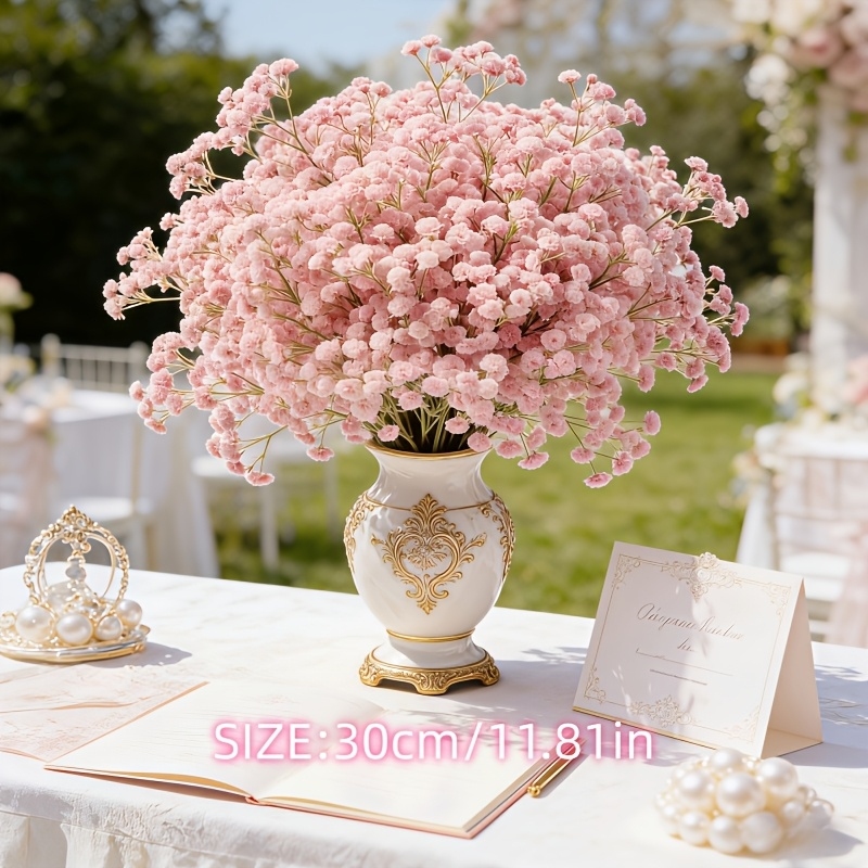 130-Stem Pink Gypsophila Artif - огляд і ціна Dried Flower Bulk