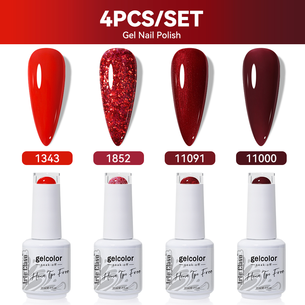 Arte Clavo 4pcs/Set Gel Nail P - огляд і ціна Resin Glitter Pack