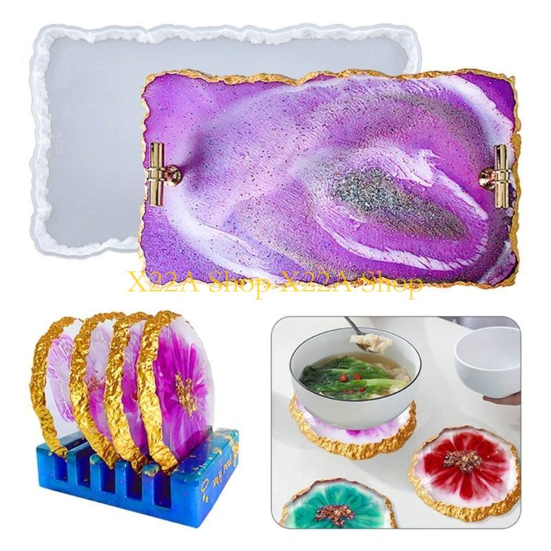 Unique Agate Coasters Silicone - огляд і ціна Serving Tray Mold